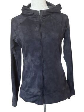 Black Gray Gradient Athletic Zipper Jacket S RBX